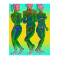 Bailando En La Playa 7 3d (Print Only)