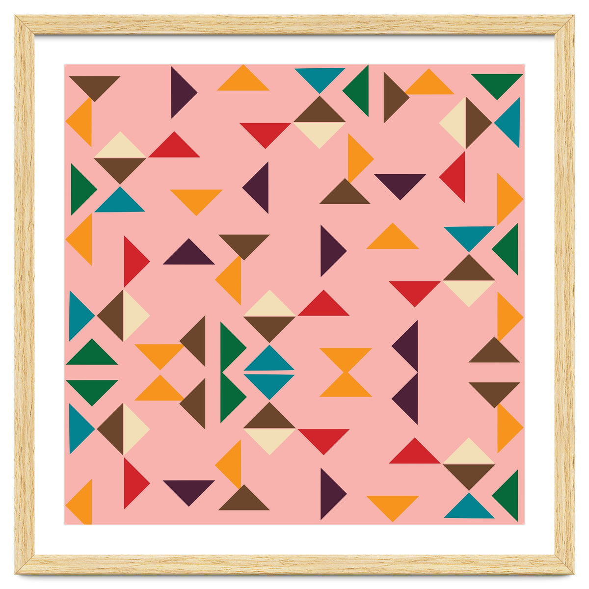 Kilim Pink Triangle Pattern