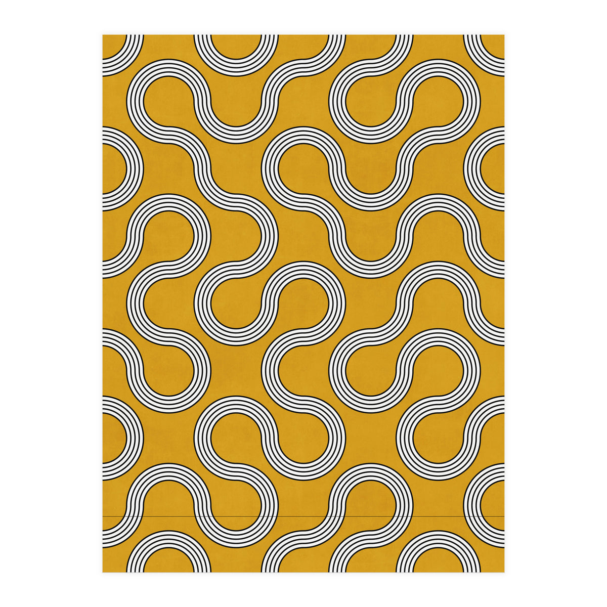 My Favorite Geometric Patterns No.31 - Mustard Yellow (Print Only)