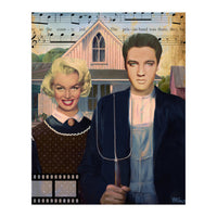 Tribute to Marilyn and Elvis (Print Only)