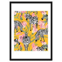 Striped For Life | Zebra Mango Forest | Modern Bohemian Wildlife Jungle | Botanical Nature