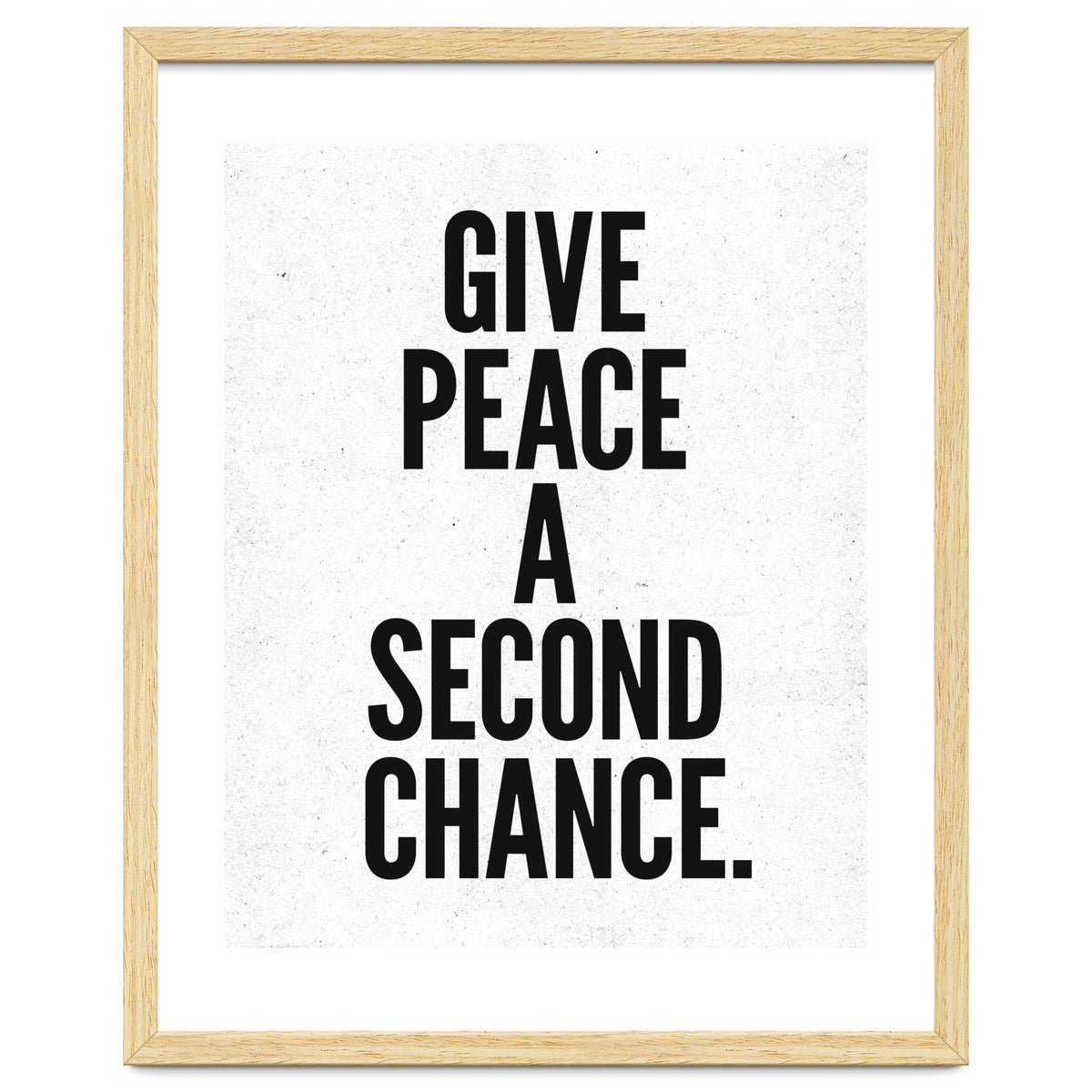Give Peace A Second Chance