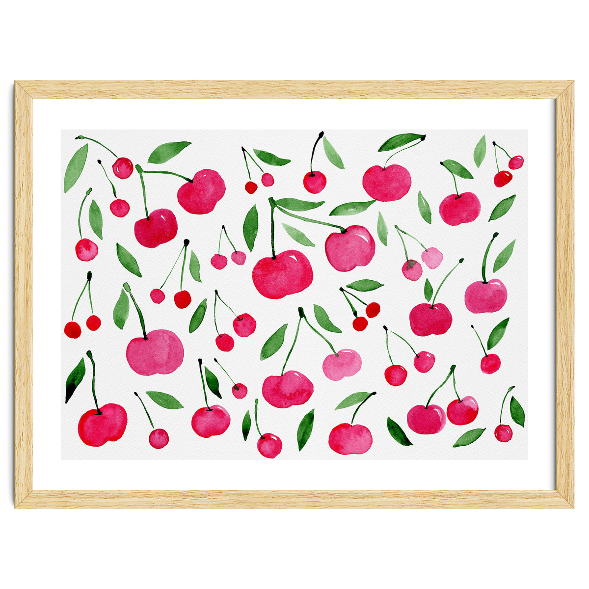 Pink cherry pattern