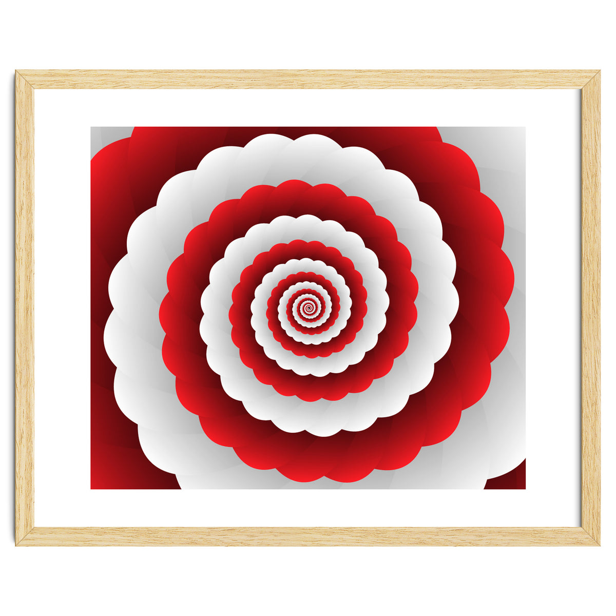 Red Modern Floral Interior Design