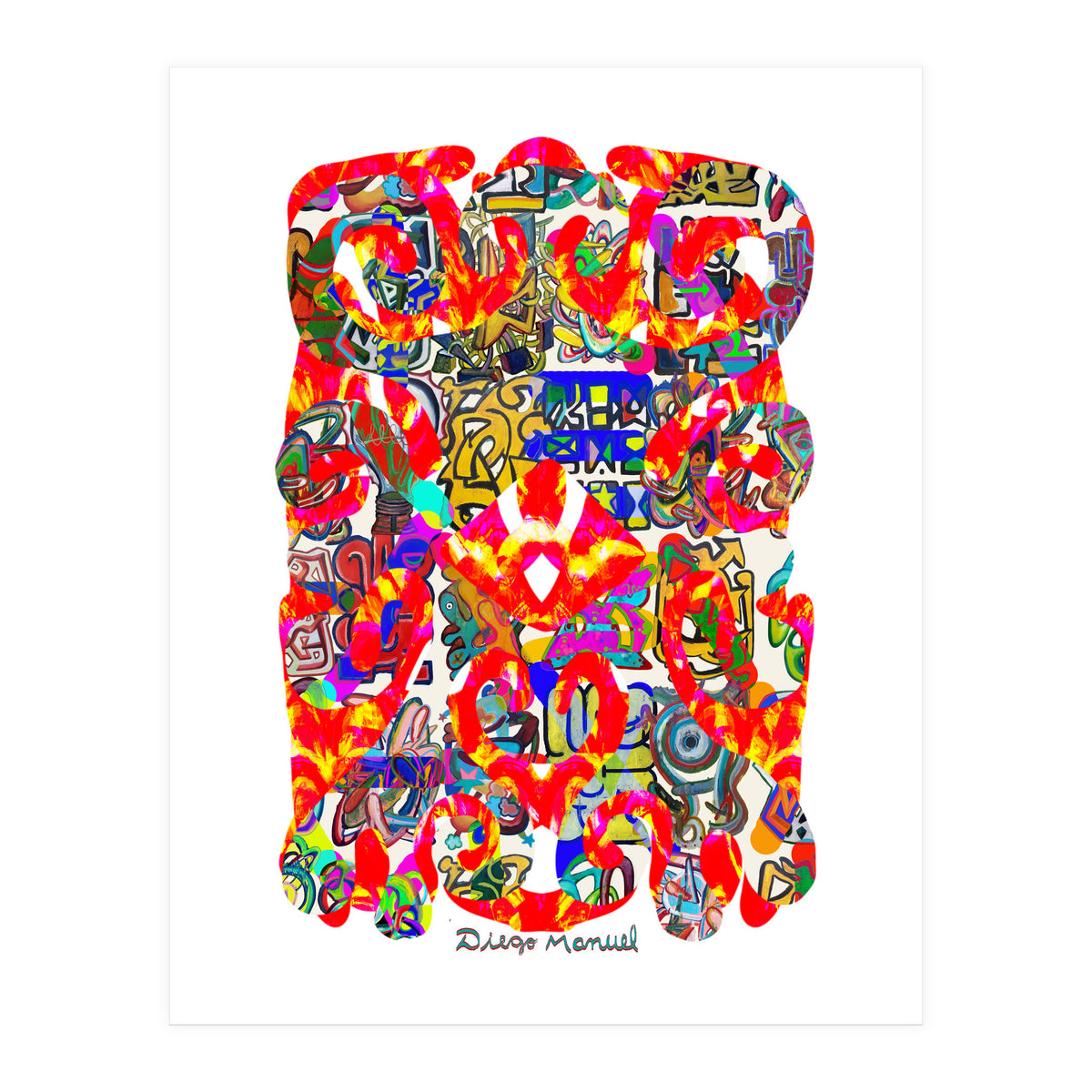 Pop Abstract Asimetrico 33 Copia (Print Only)