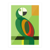 Mid Century Geometric Parrot (Print Only) thumbnail