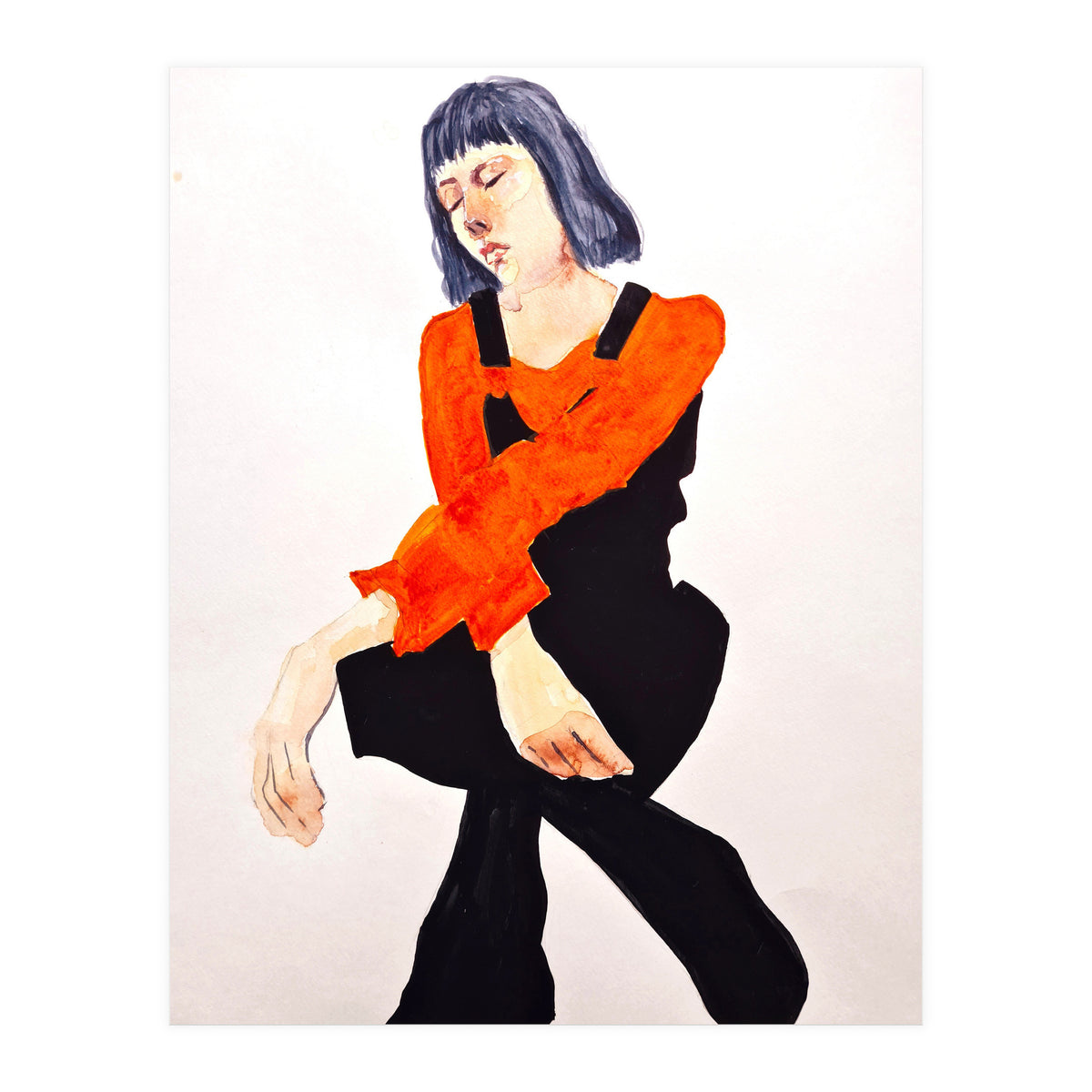 Untitled #60 - Woman in organge and black (Print Only)