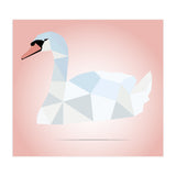Swan Low Poly Art (Print Only) thumbnail