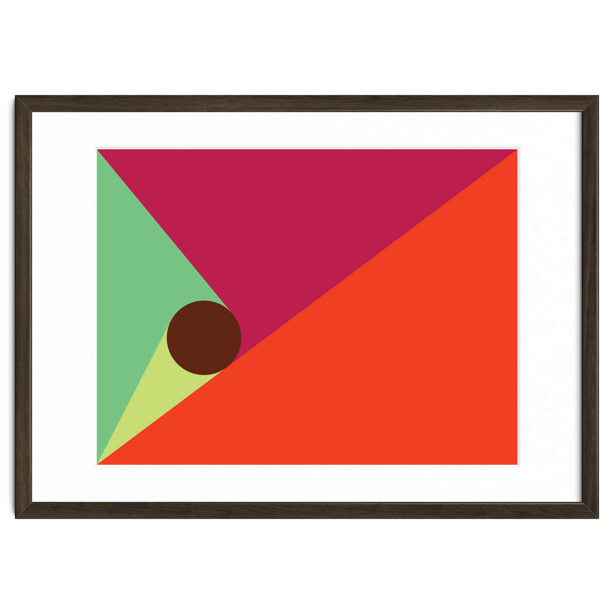 Geometric Shapes No. 25 - orange, mint & purple