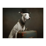 Whippet with His Suitcase (Print Only) thumbnail