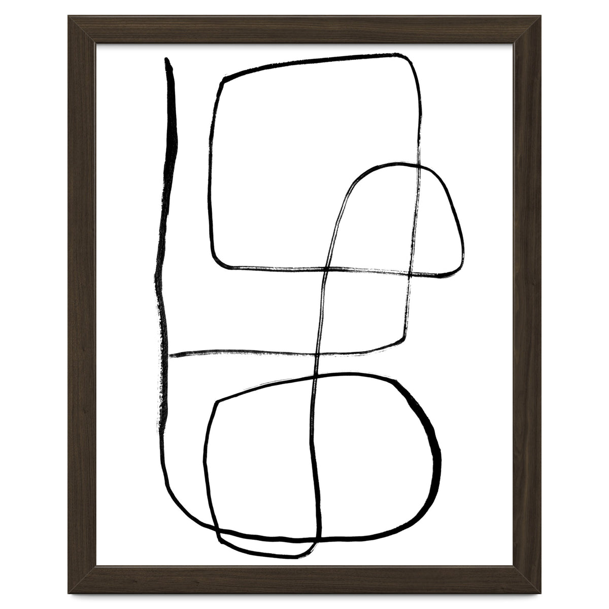 Mid-Century Line Art Print #3