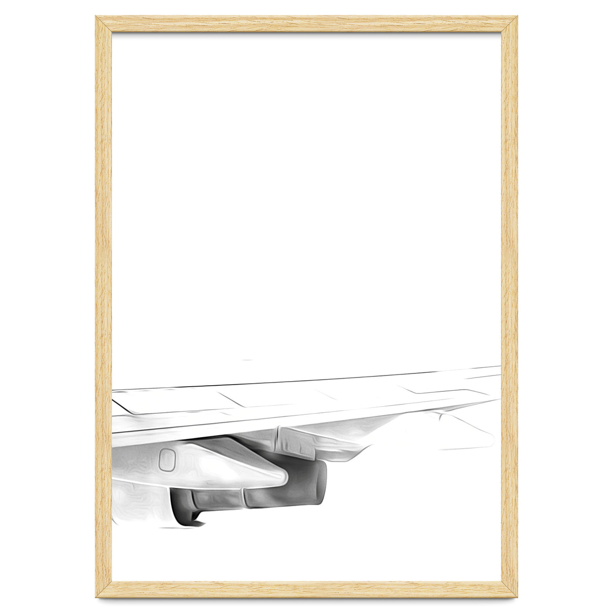 Black and White Airplane