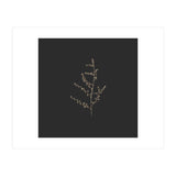 Dainty Botanicals in Gold and Black - Square (Print Only) thumbnail