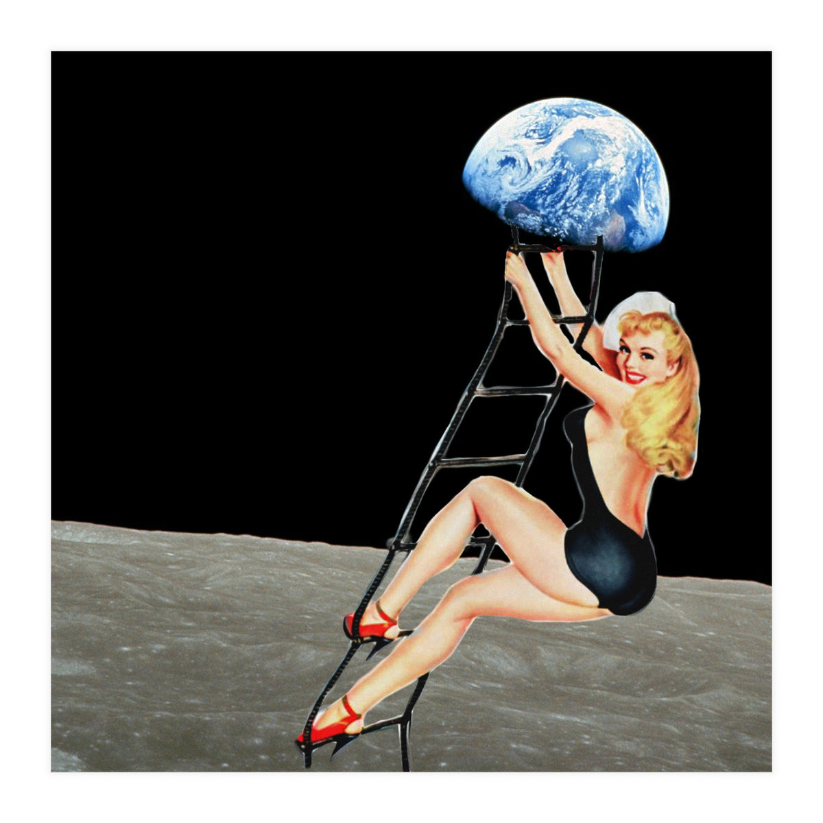 Hey Everbody Lets Go Back To Earth (Print Only)
