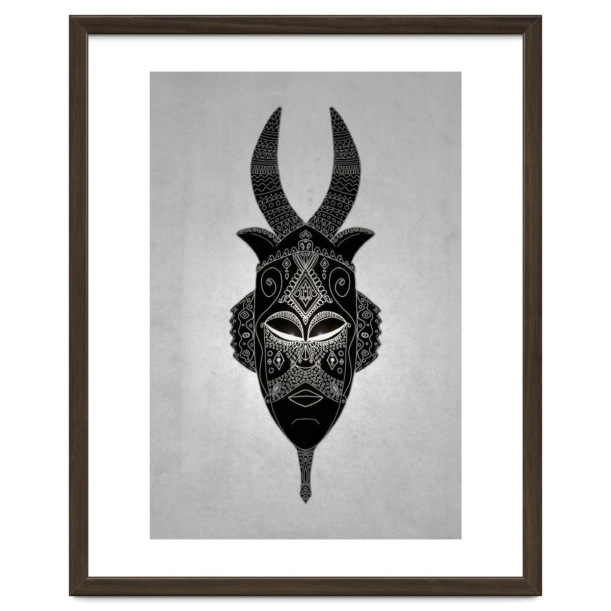 Horned Tribal Mask