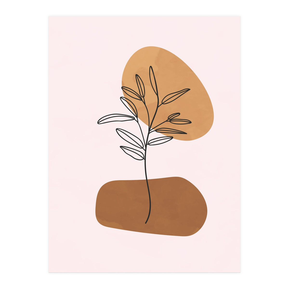 Minimalist Scandinavian Abstract Geometric Art (Print Only)