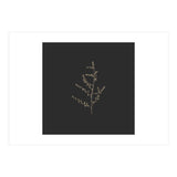 Dainty Botanicals in Gold and Black - Square (Print Only) thumbnail