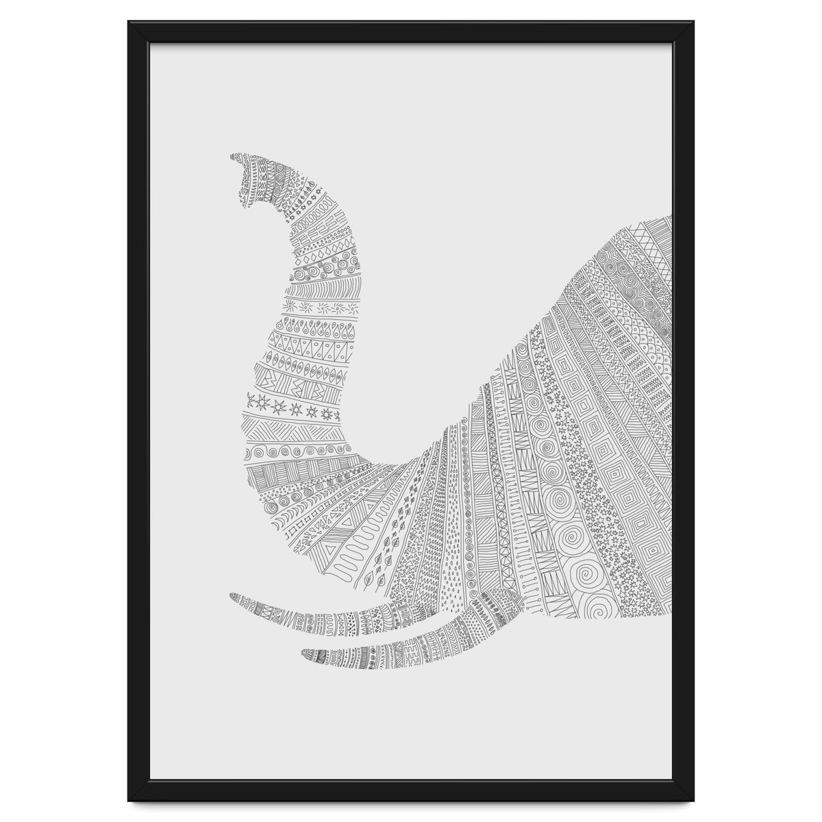 Elephant Grey Poster