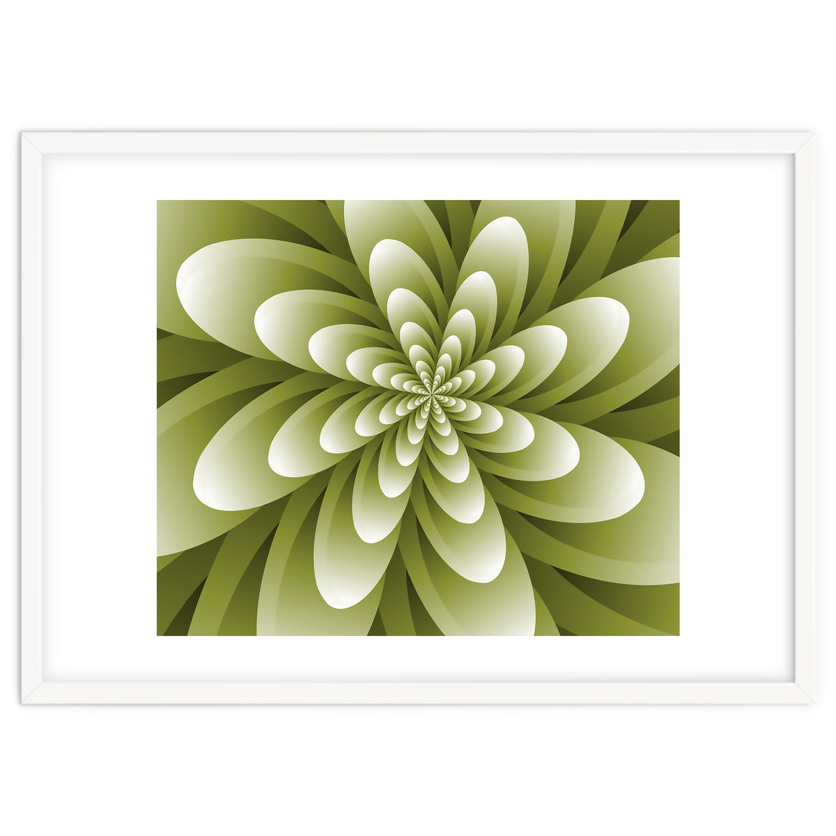 Abstract Optical Illusion Flower