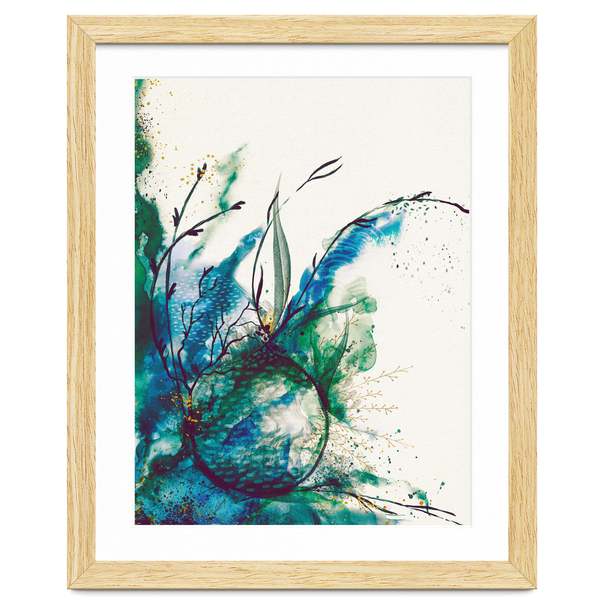 Abstract Sea Watercolour