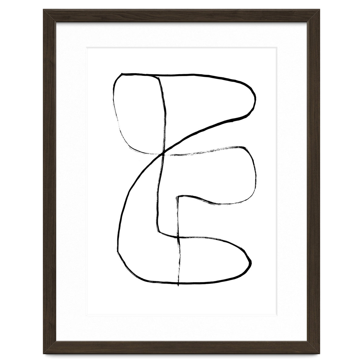 Mid-Century Line Art Print #1