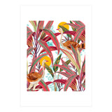 Faith Is The Bird That Feels The Light When The Dawn Is Still Dark, Vintage Botanical Nature Painting Jungle (Print Only) thumbnail
