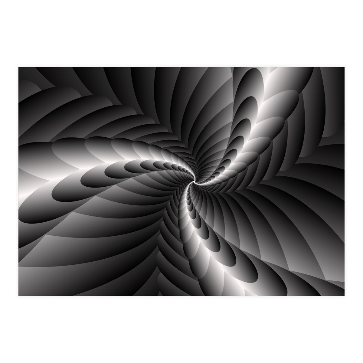 Black & White Fractal (Print Only)