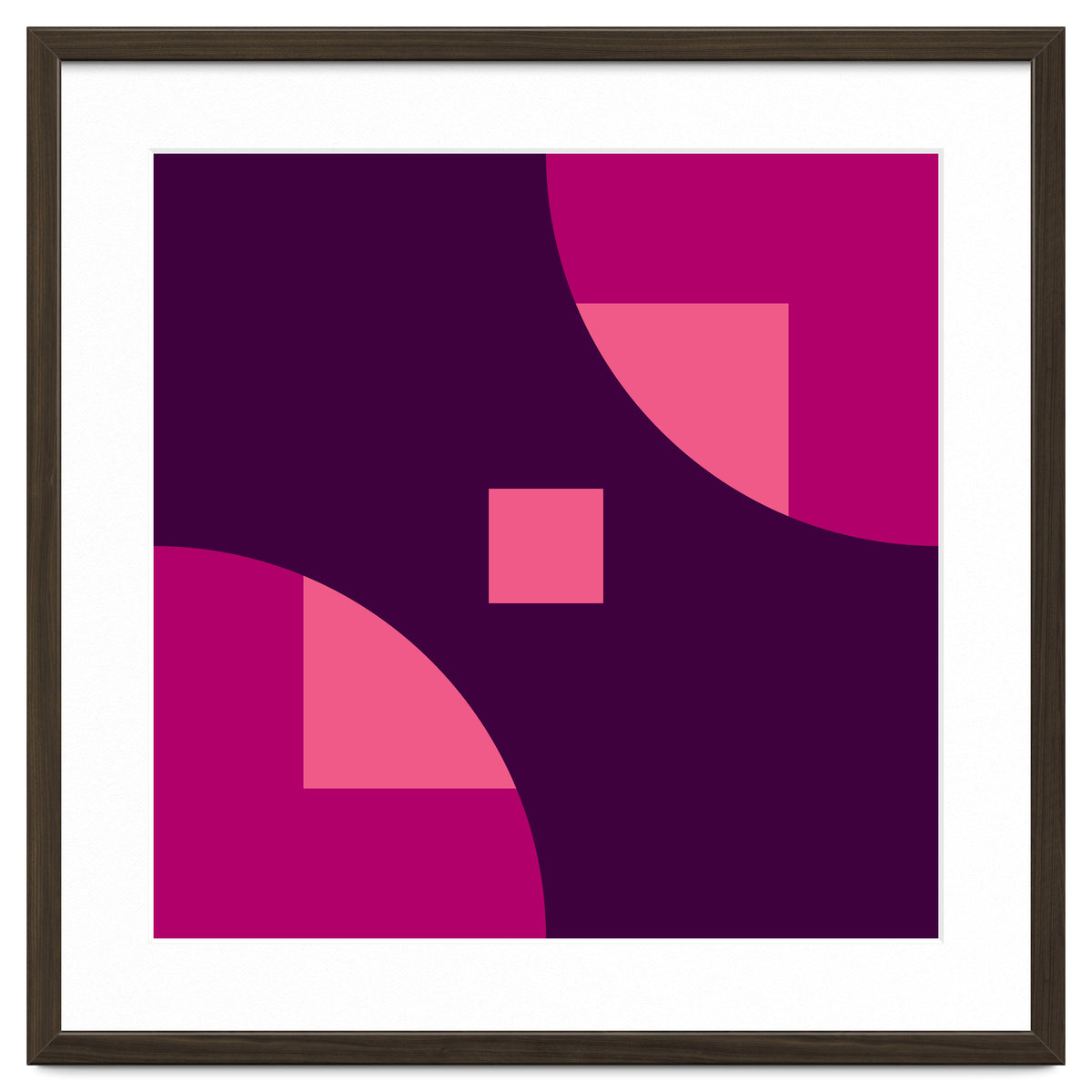 Geometric Shapes No. 1 - purple & pink squares