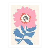 Pink Modern Folk Art Flower (Print Only) thumbnail