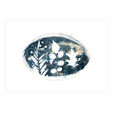 Indigo Blue Botanical Leaves No. 6 (Print Only) thumbnail