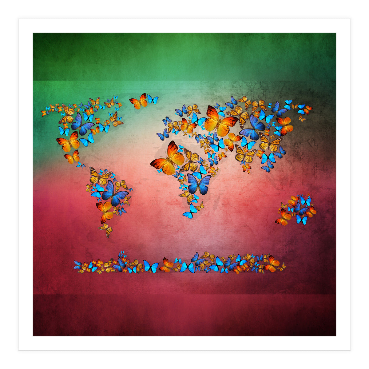 Map Of The World  (Print Only)