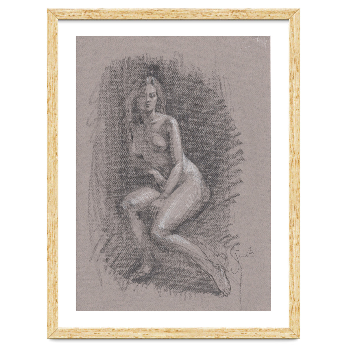 Beautiful drawing of a woman