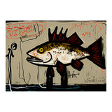 Brown Trout in Abstract Style Painting (Print Only) thumbnail