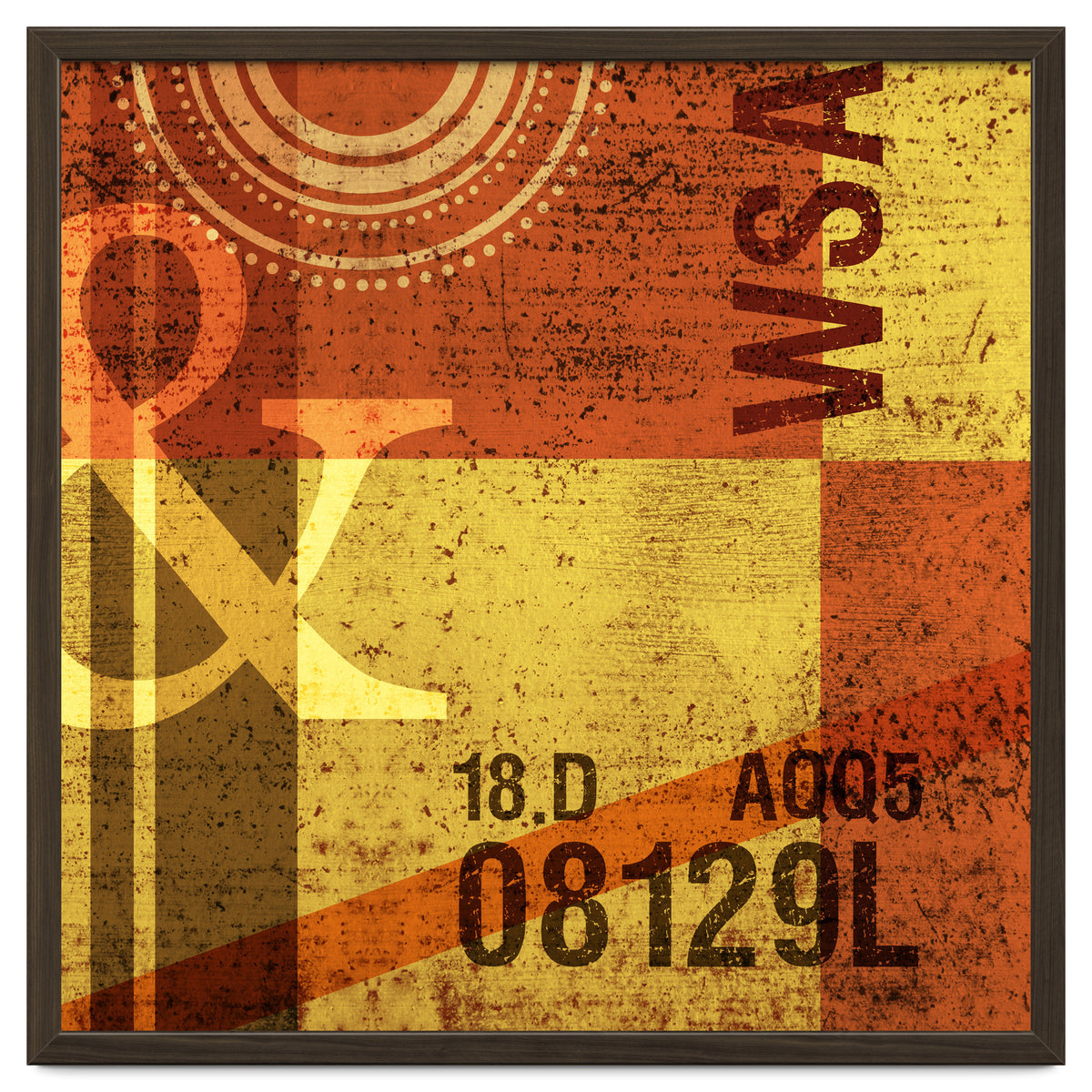 Abstract Industrial Yellow