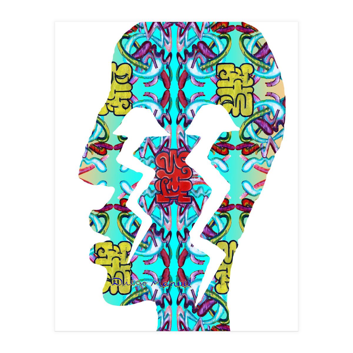 Perfil Con Rayos 6 (Print Only)