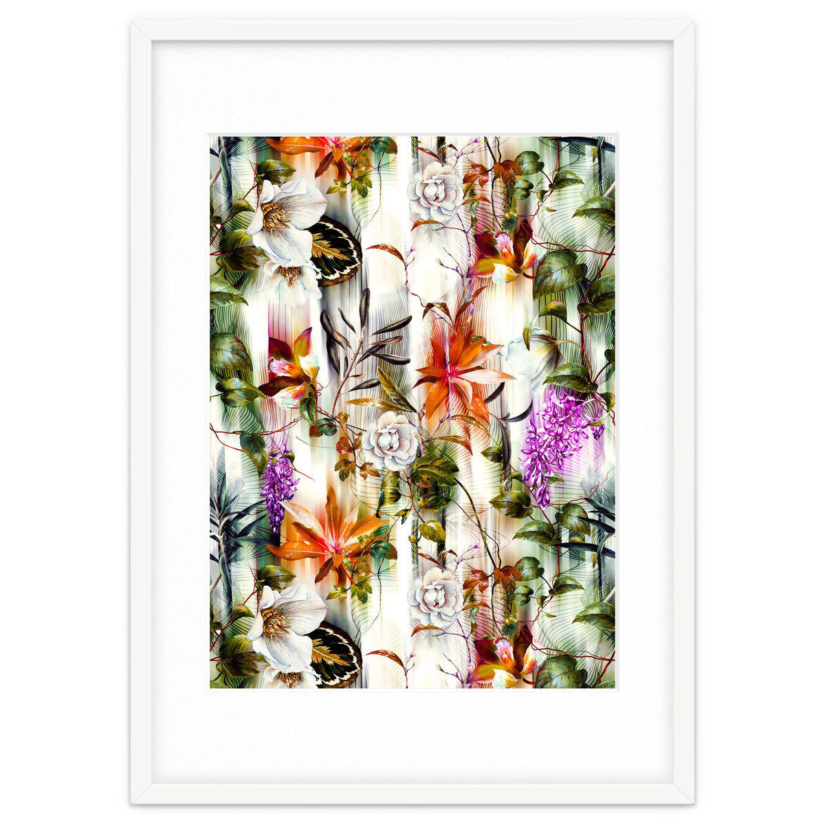 Abstract Motion Blur Floral