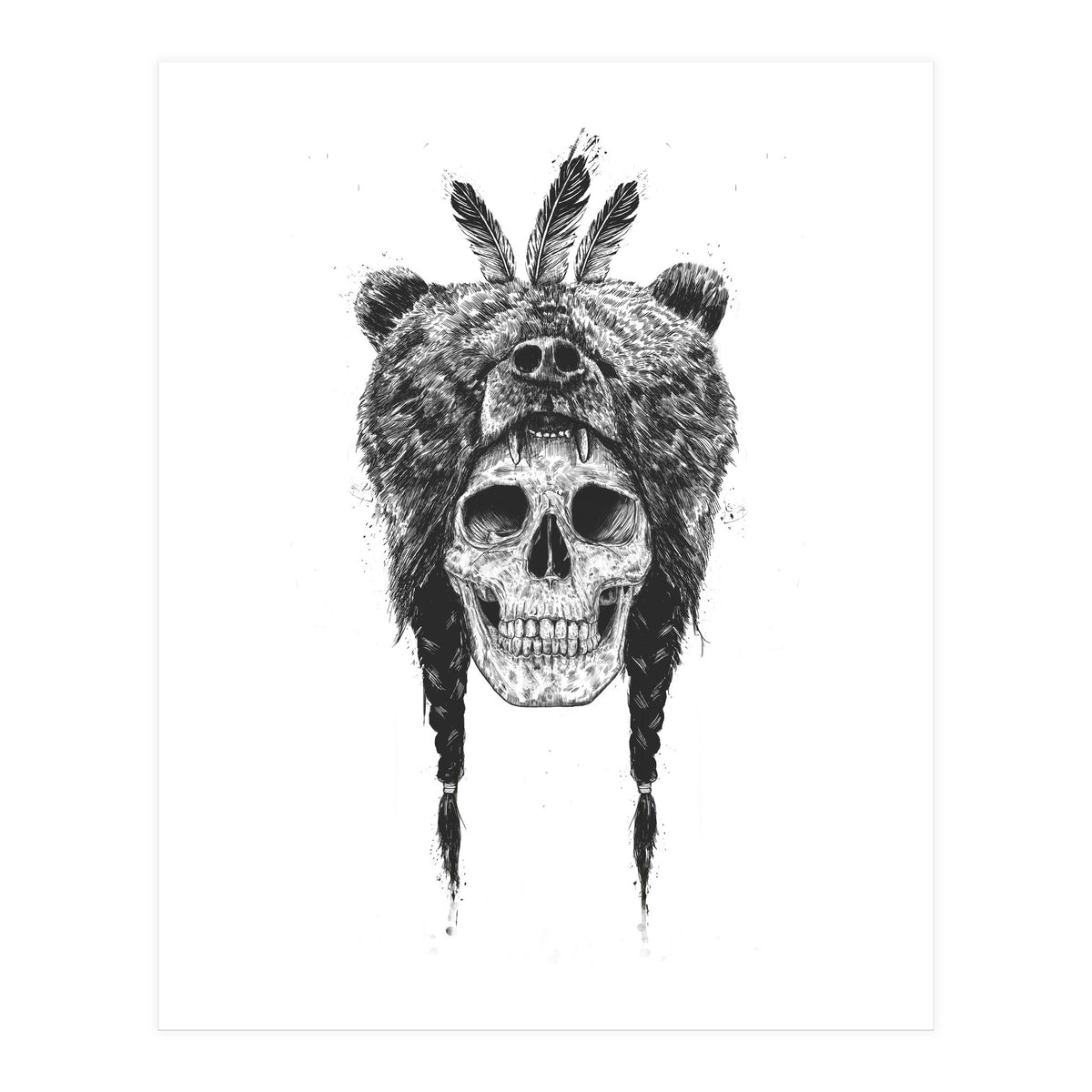 Dead Shaman Bw (Print Only)