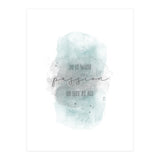 Do it with passion or not at all | watercolor turquoise (Print Only) thumbnail