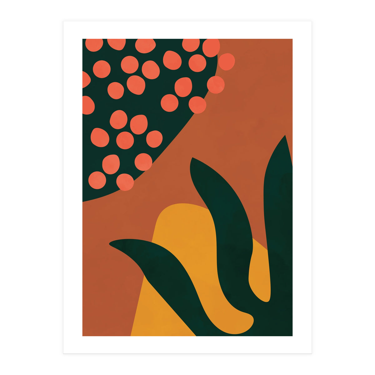 Abstract Boho Botanical Minimalist Modern (Print Only)