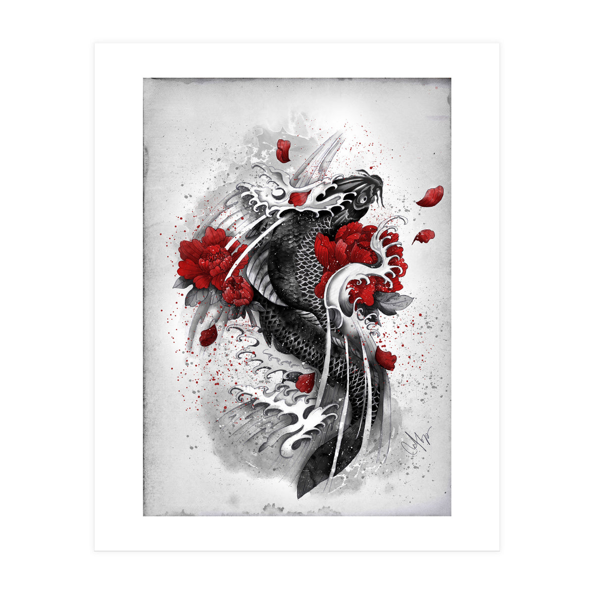 Black Koi (Print Only)