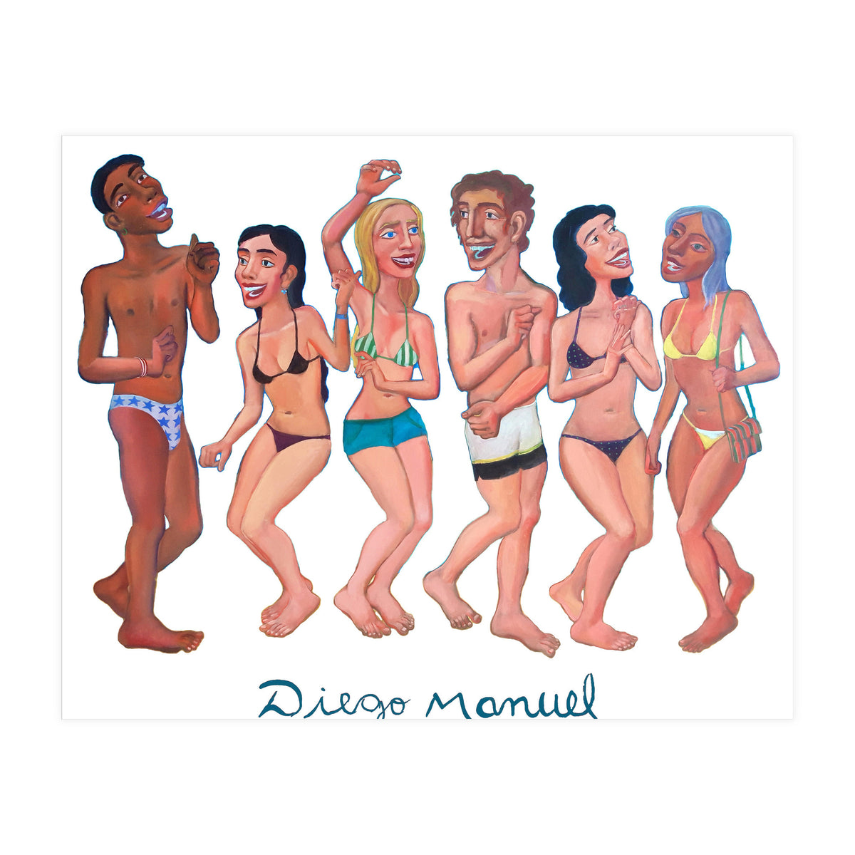 Fiesta En La Playa 4 B (Print Only)