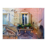 Balcony with flowers (Print Only) thumbnail