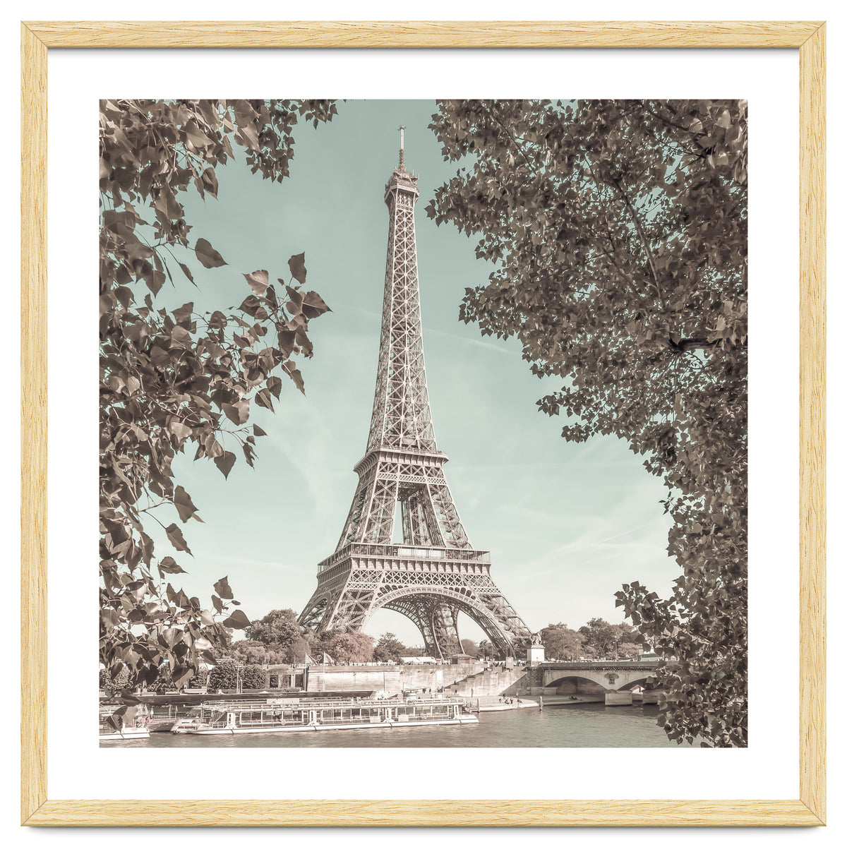 PARIS Eiffel Tower & River Seine | urban vintage style