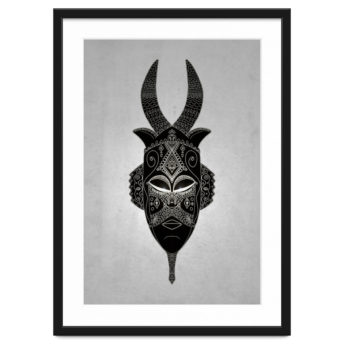 Horned Tribal Mask