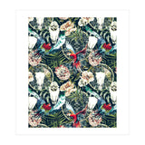 Dark pattern boho skull tropical  (Print Only) thumbnail