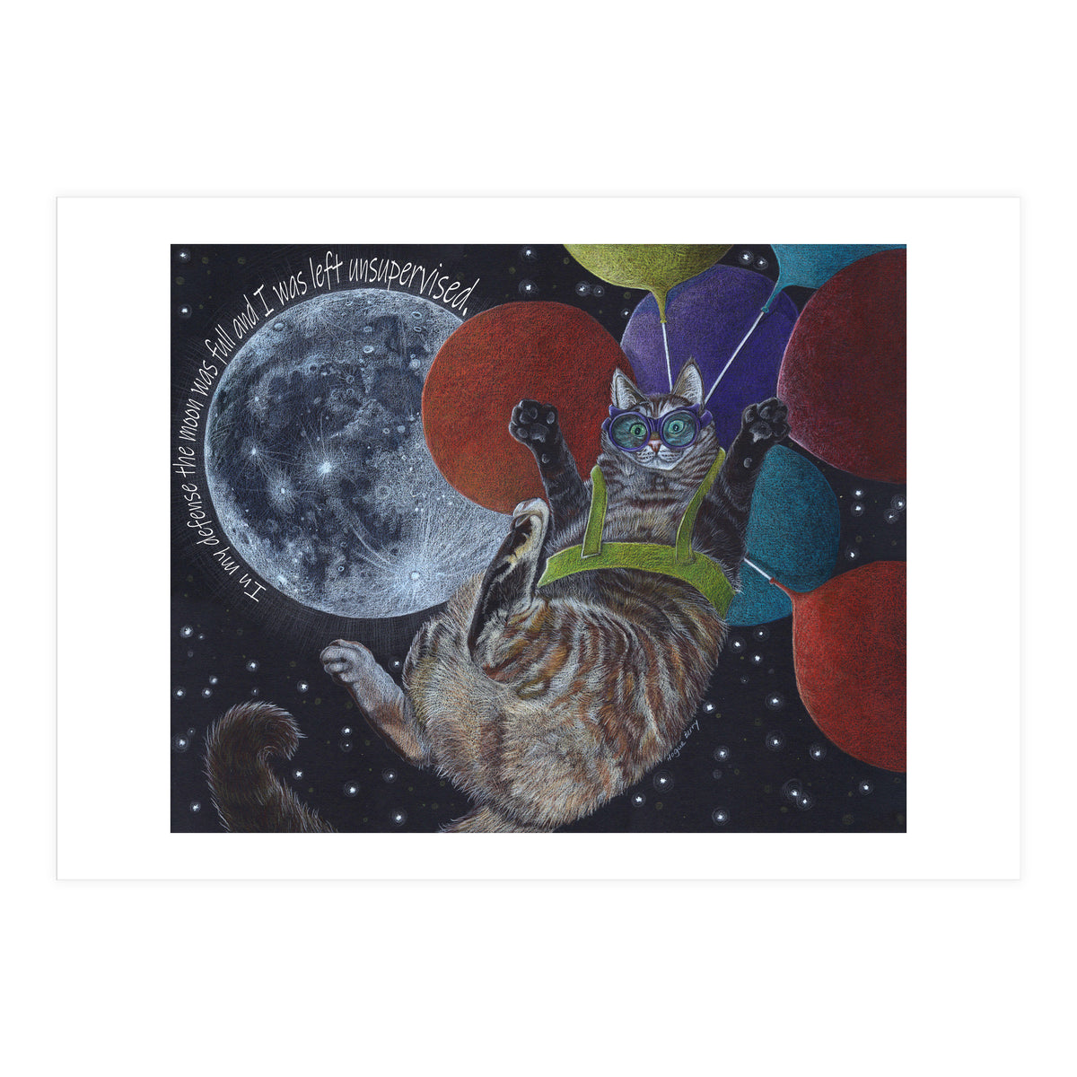 Balloon Cat (Print Only)
