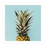 Pineapple On Blue Background (Print Only) thumbnail