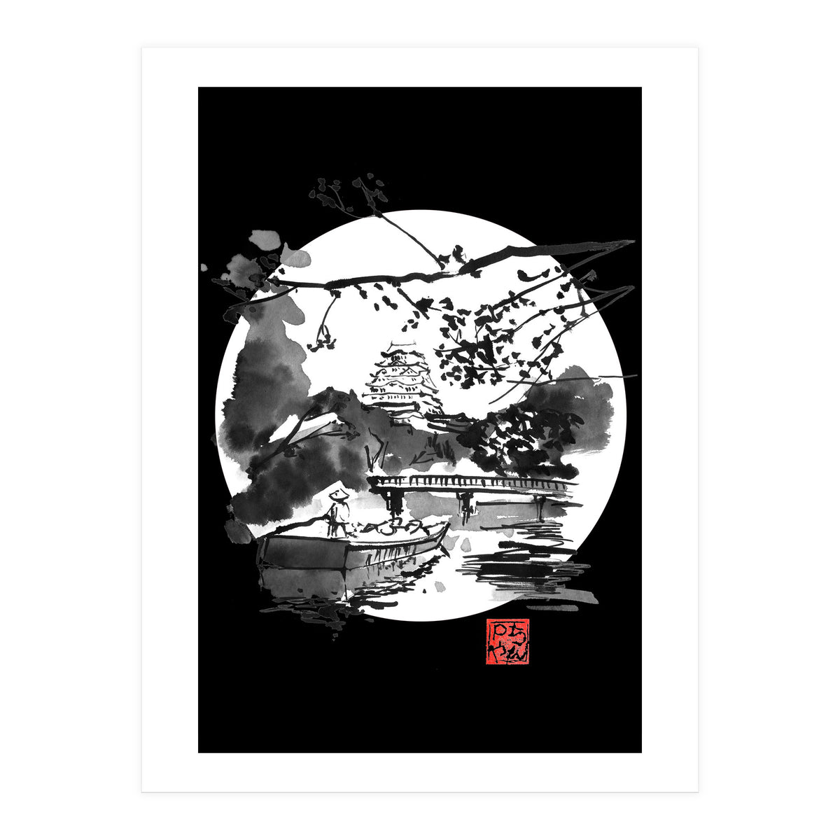 the bridge in white (Print Only)