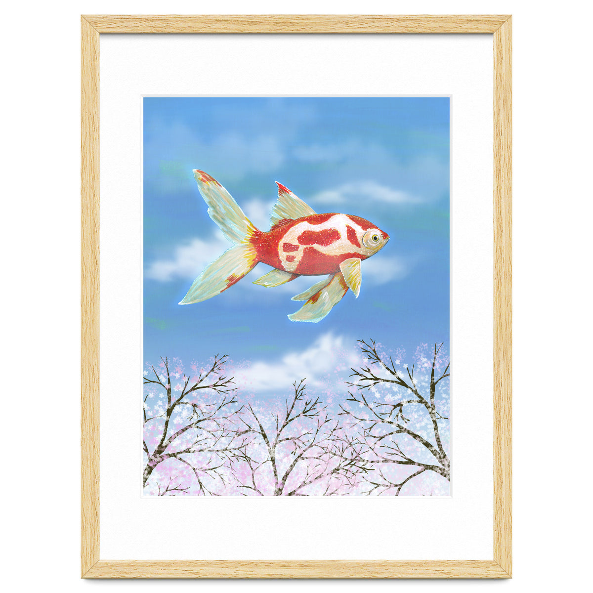 Flying goldfish