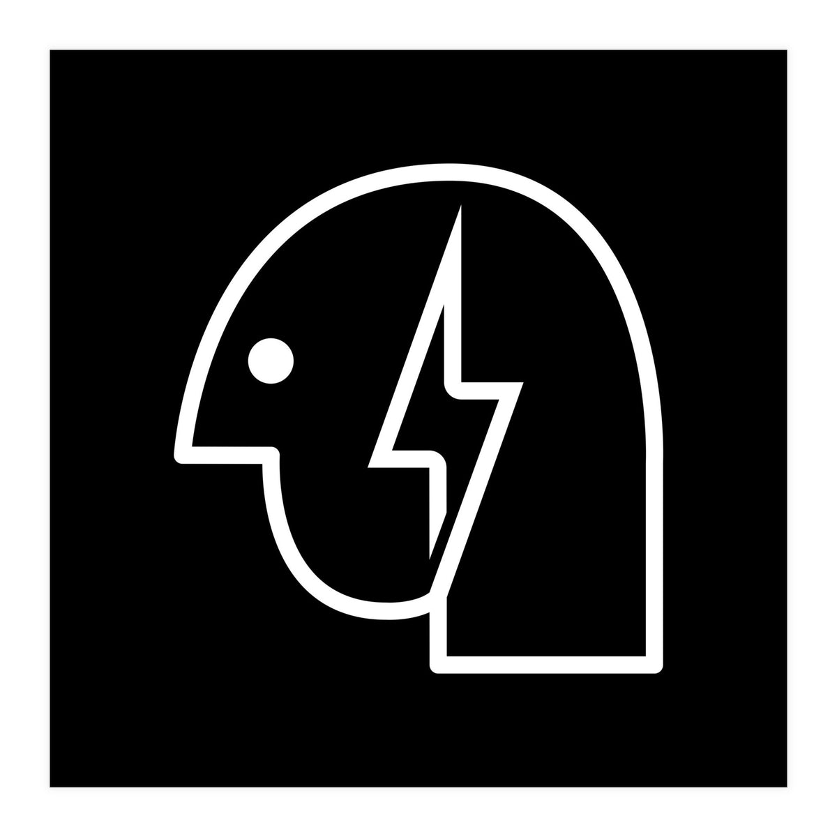 Head Lightning_Black (Print Only)